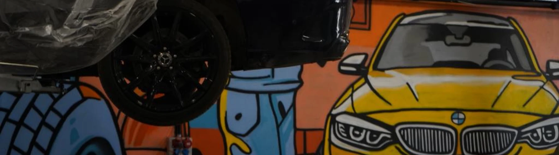 baner z graffiti w firmie